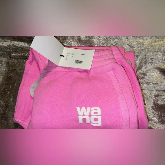 ALEXANDER WANG Terry Classic Puff Paint Logo Sweatpant